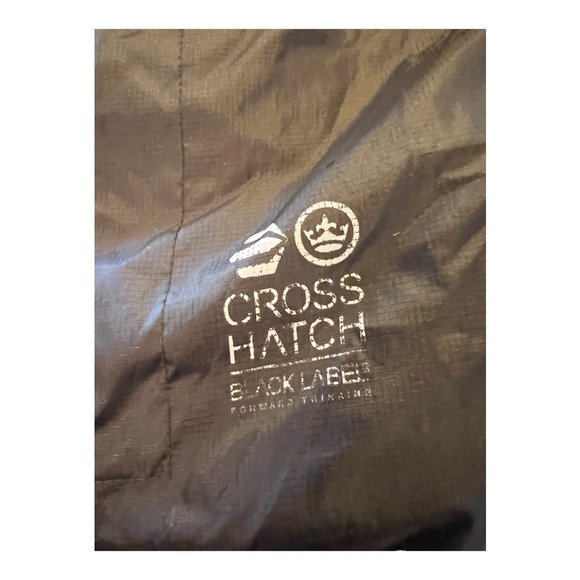 Crosshatch Womens Windbreaker Jacket Black Full Zip Pockets Waist Length M - Picture 7 of 8